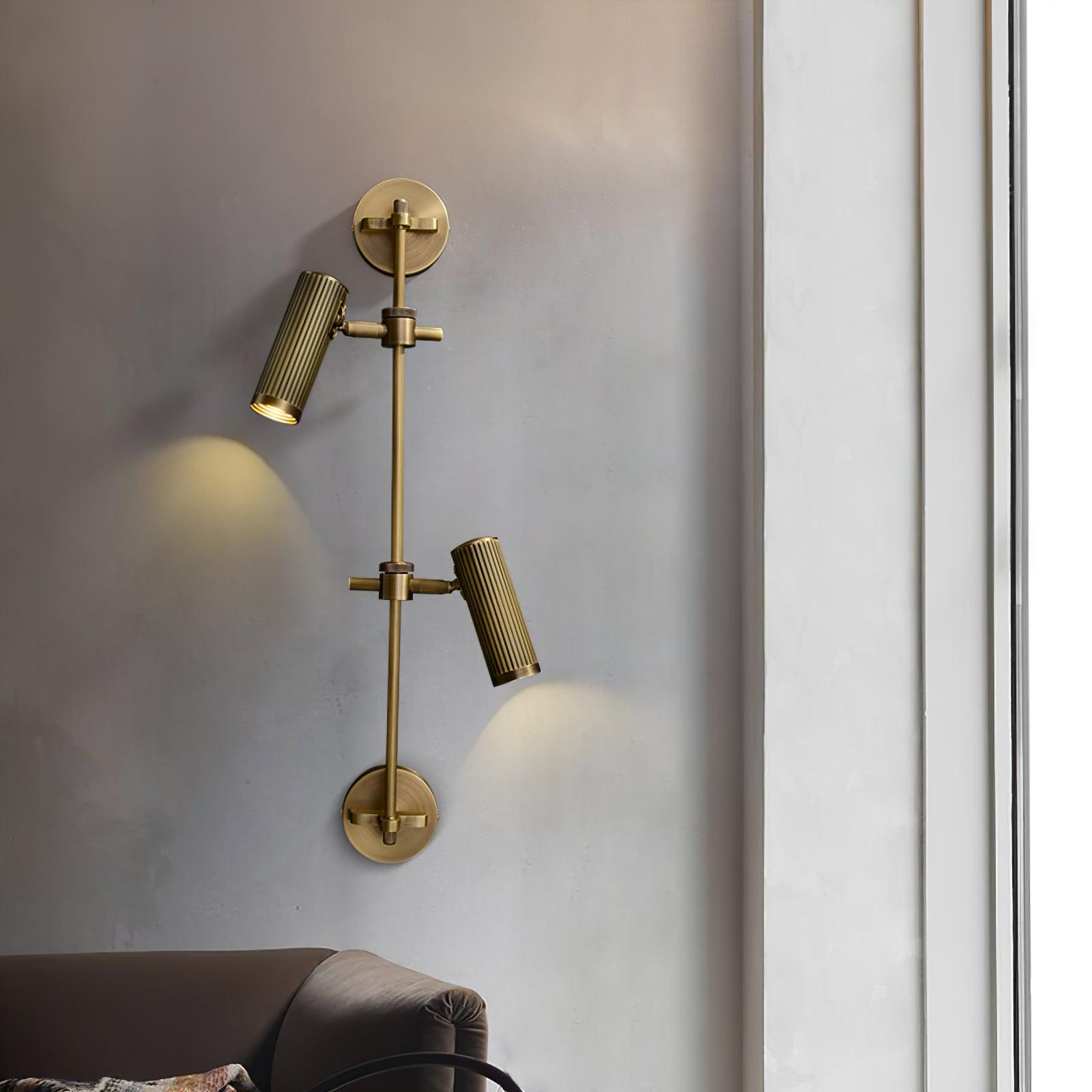 Kirixel Brass Industrial Wall Lamp
