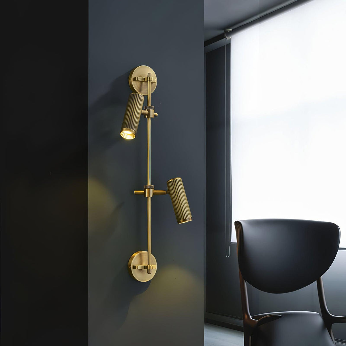 Kirixel Brass Industrial Wall Lamp