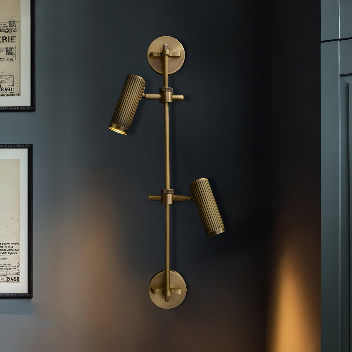 Kirixel Brass Industrial Wall Lamp