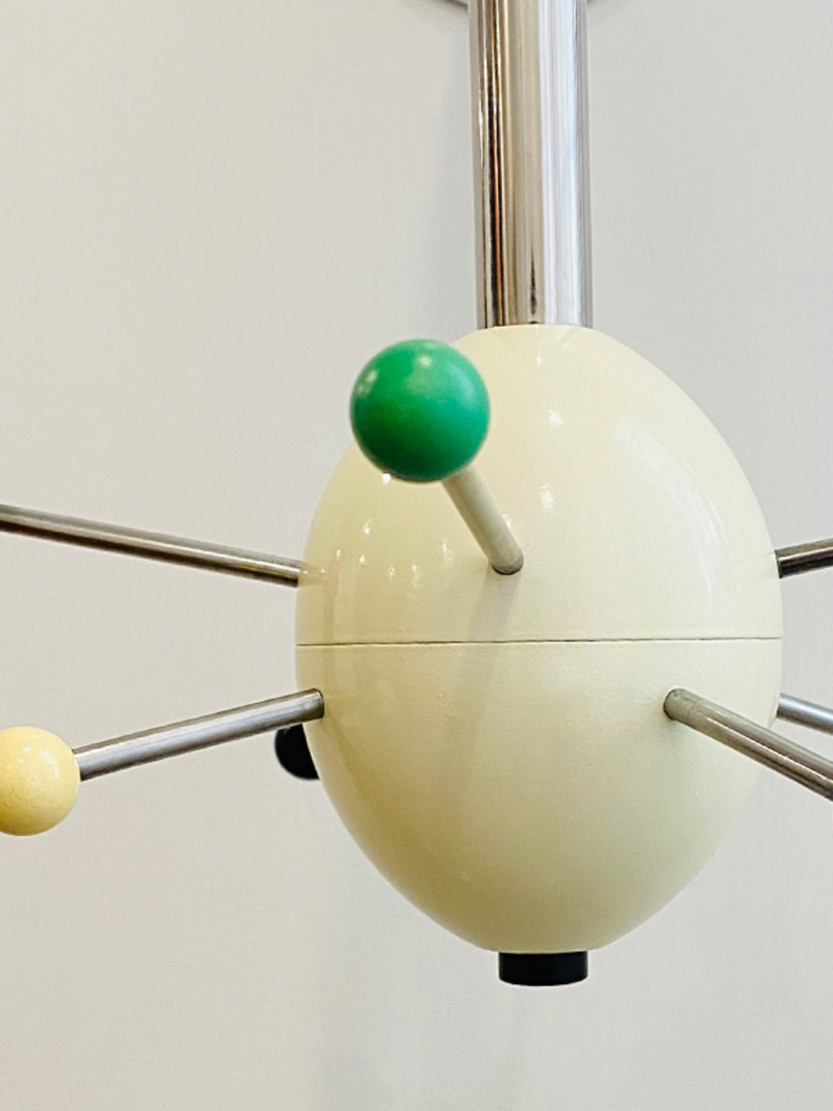 Sputnik Wall Coat Rack Colorful Hooks Modern Hallway - Neutral Decor