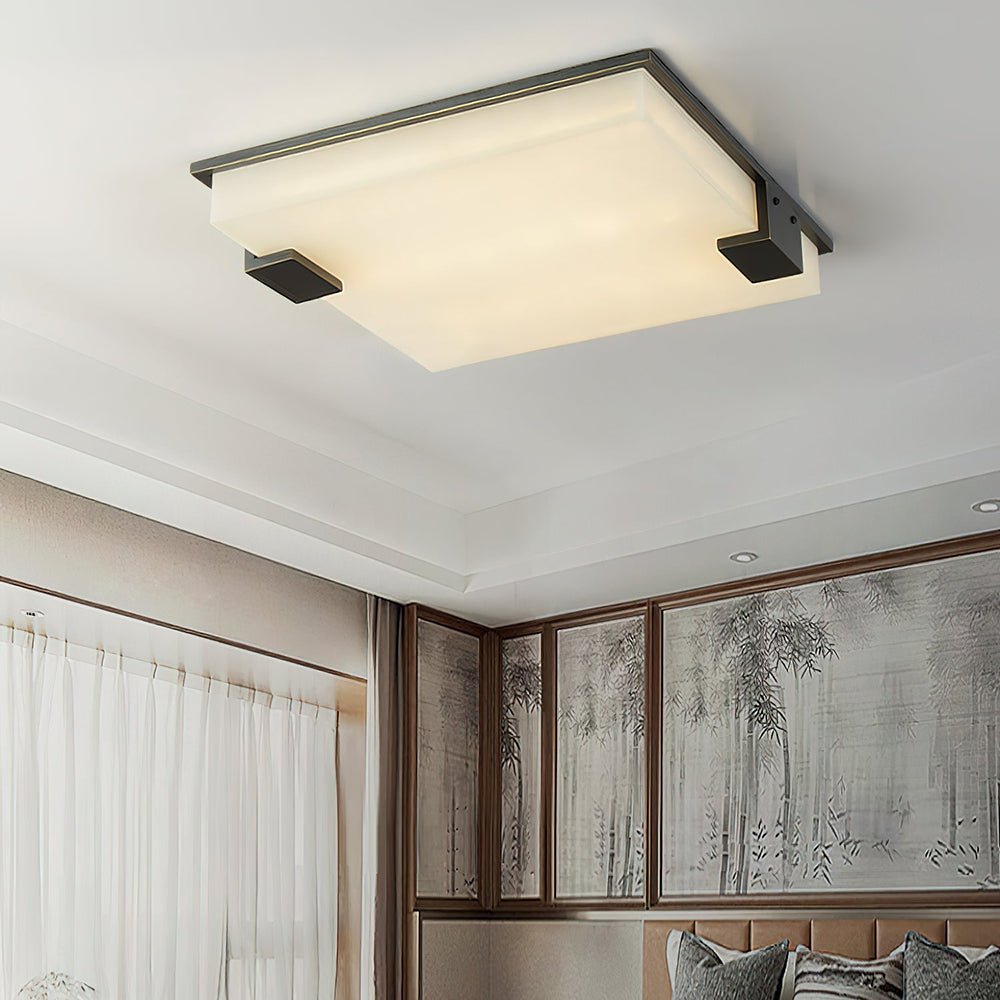 Kevenq Minimalist Alabaster Ceiling Light