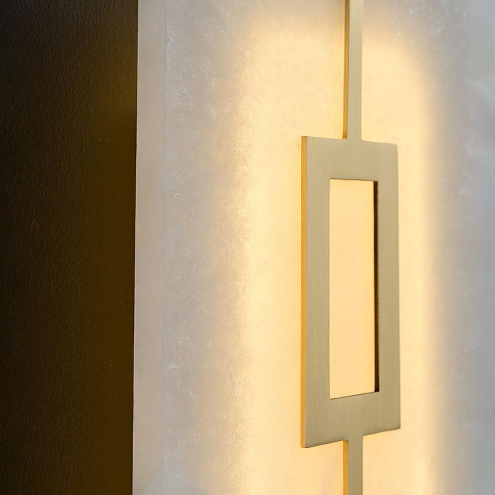 Alvelor Geometric Alabaster Wall Light