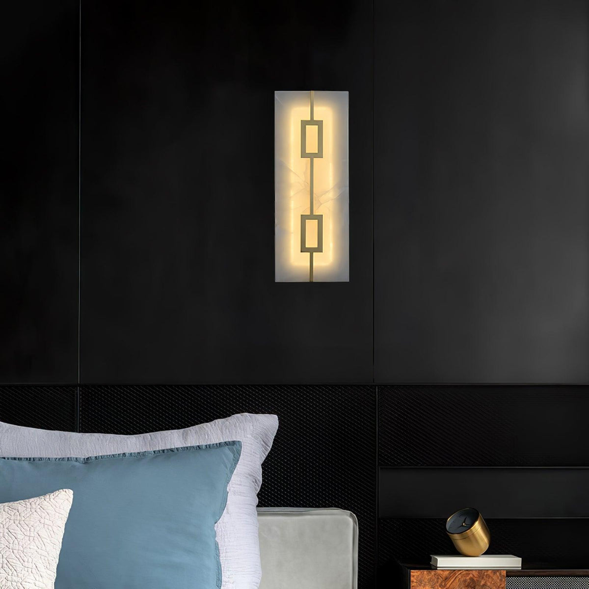 Alvelor Geometric Alabaster Wall Light