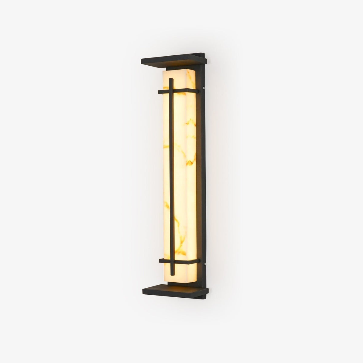 Ray Square Outdoor Wall Light Imitation Alabaster Waterproof - Neutral Decor