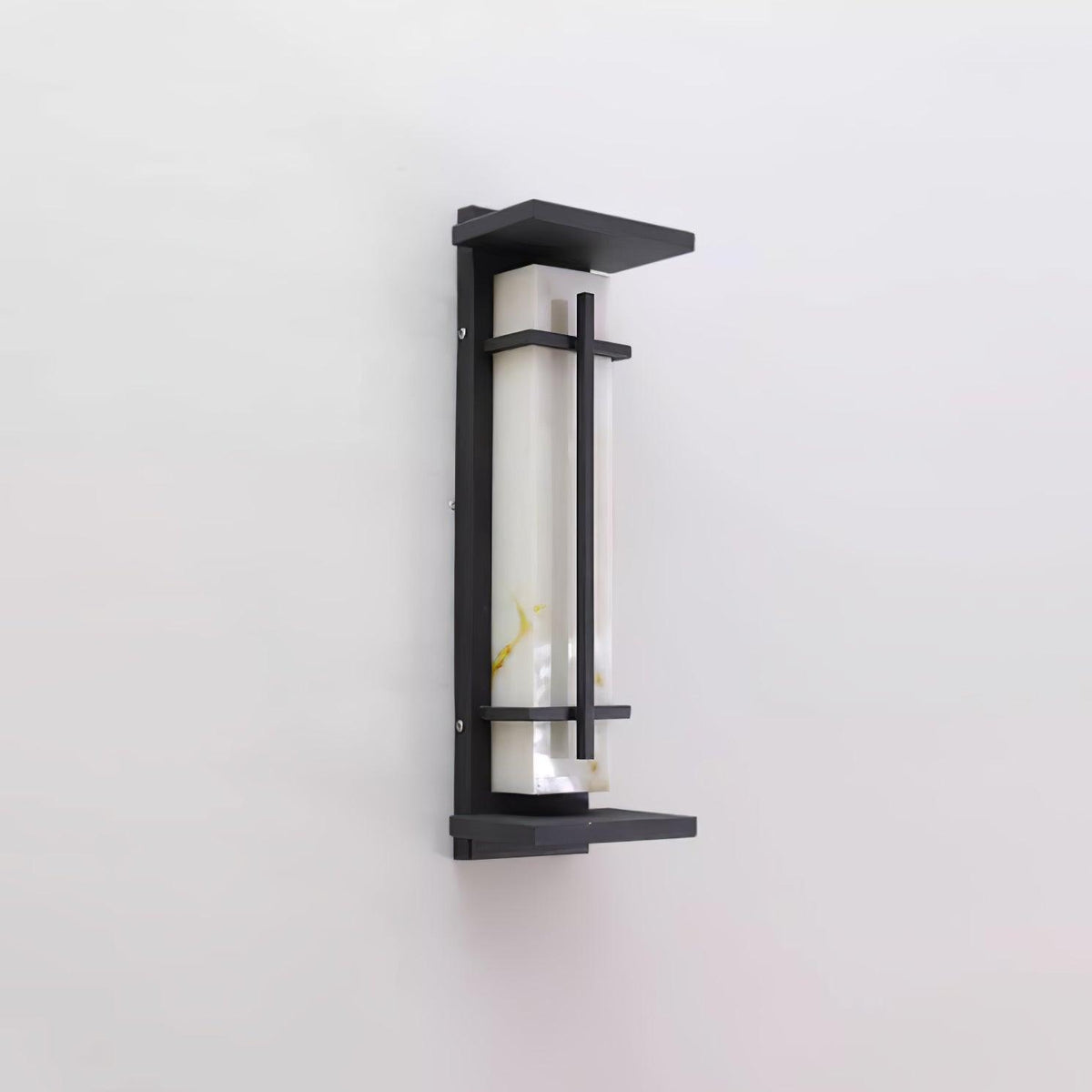 Ray Square Outdoor Wall Light Imitation Alabaster Waterproof - Neutral Decor