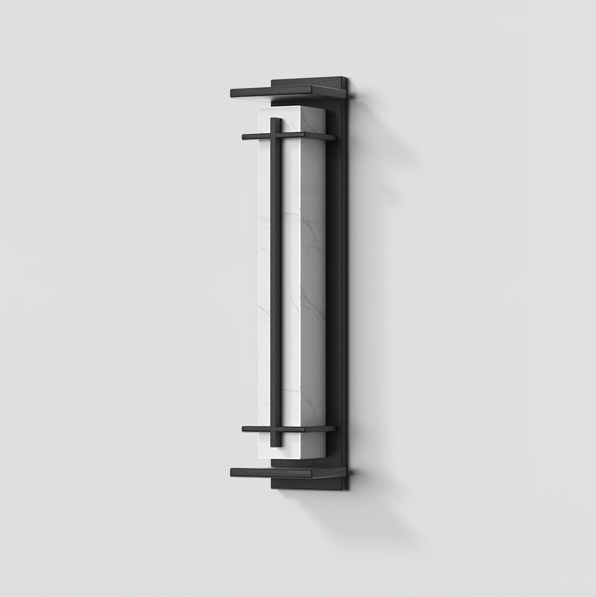 Ray Square Outdoor Wall Light Imitation Alabaster Waterproof - Neutral Decor