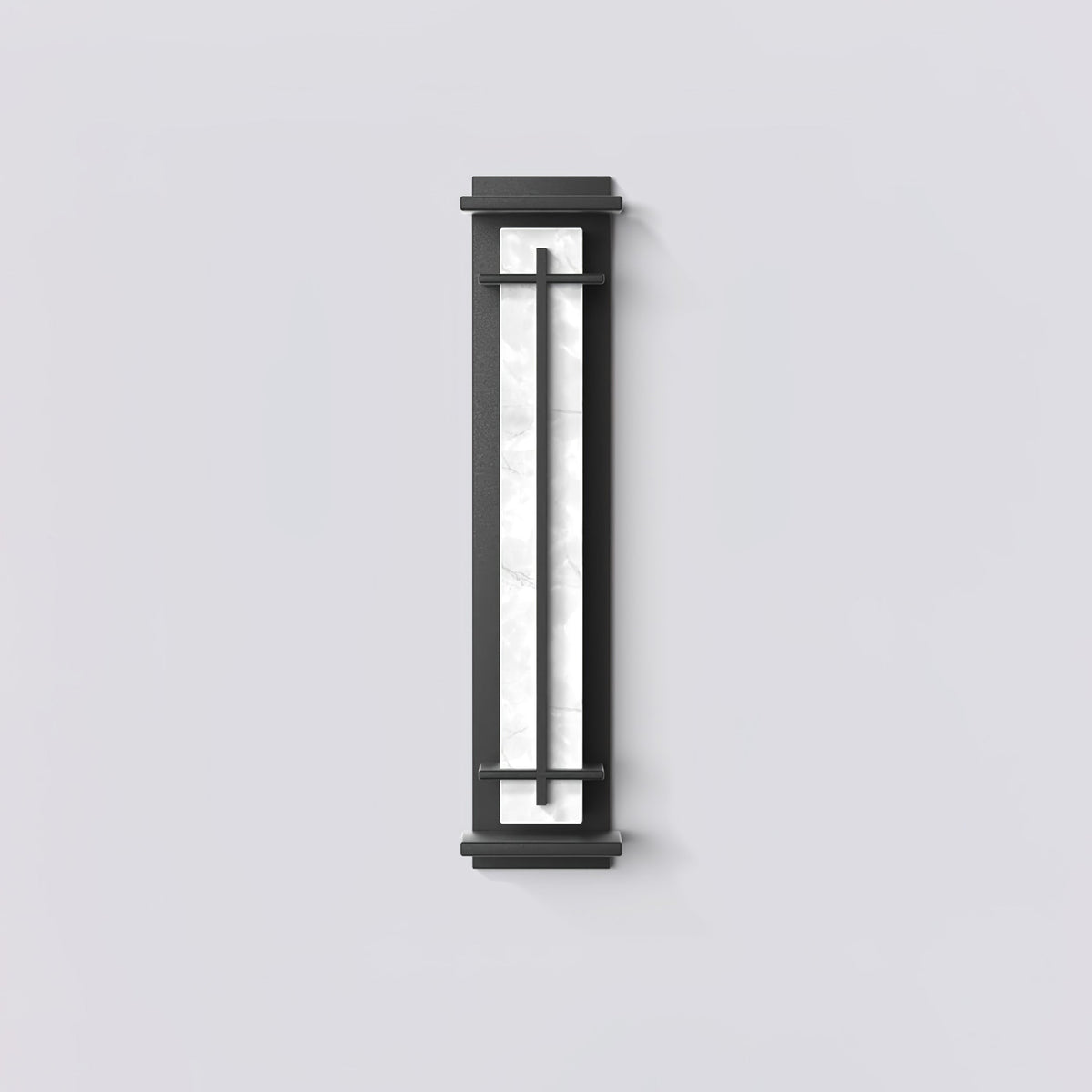 Ray Square Outdoor Wall Light Imitation Alabaster Waterproof - Neutral Decor