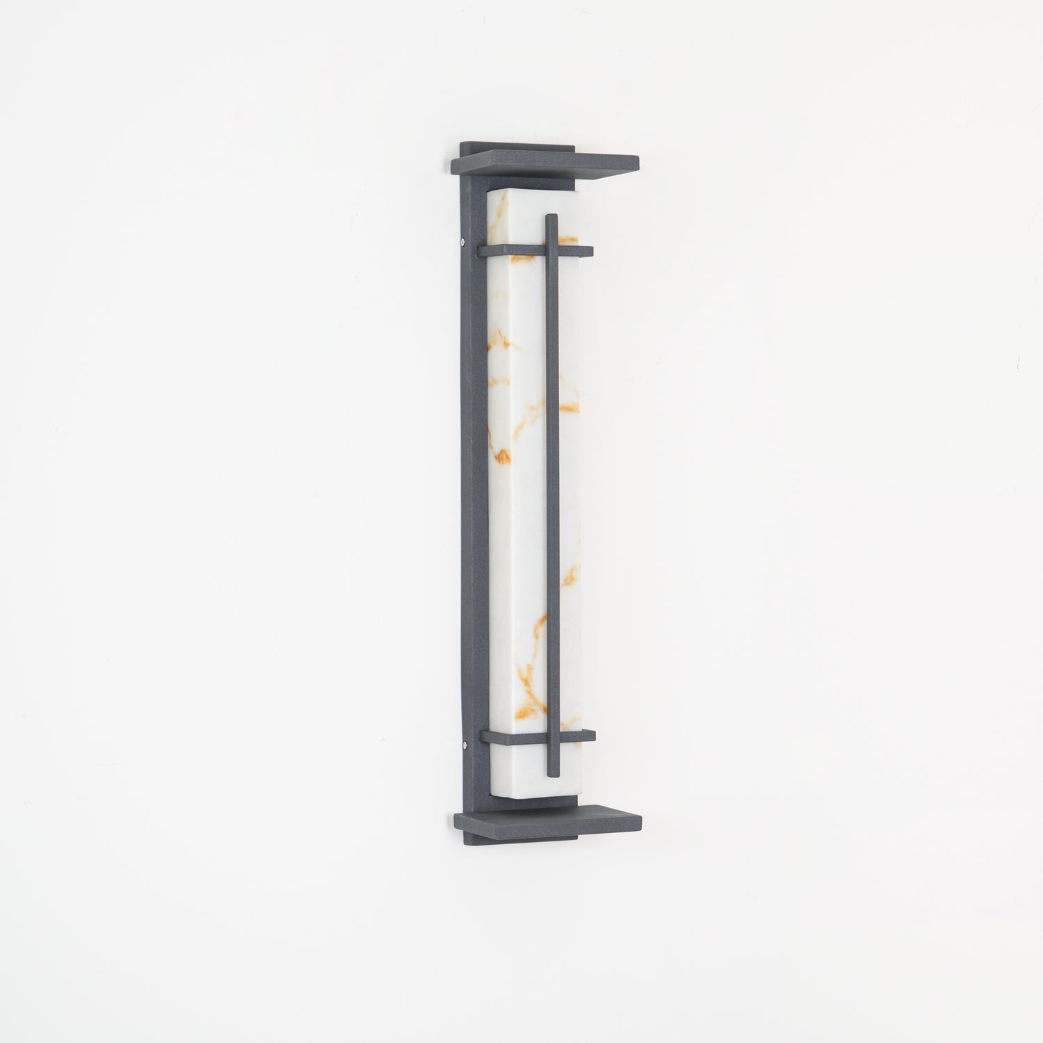 Ray Square Outdoor Wall Light Imitation Alabaster Waterproof - Neutral Decor