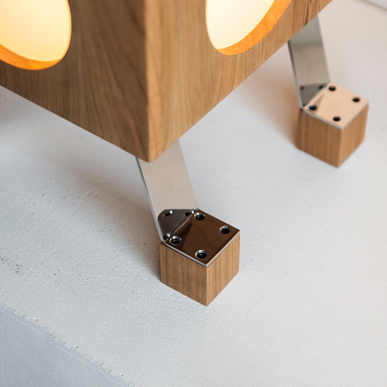 Zalynora Stacked Wood Floor Lamp