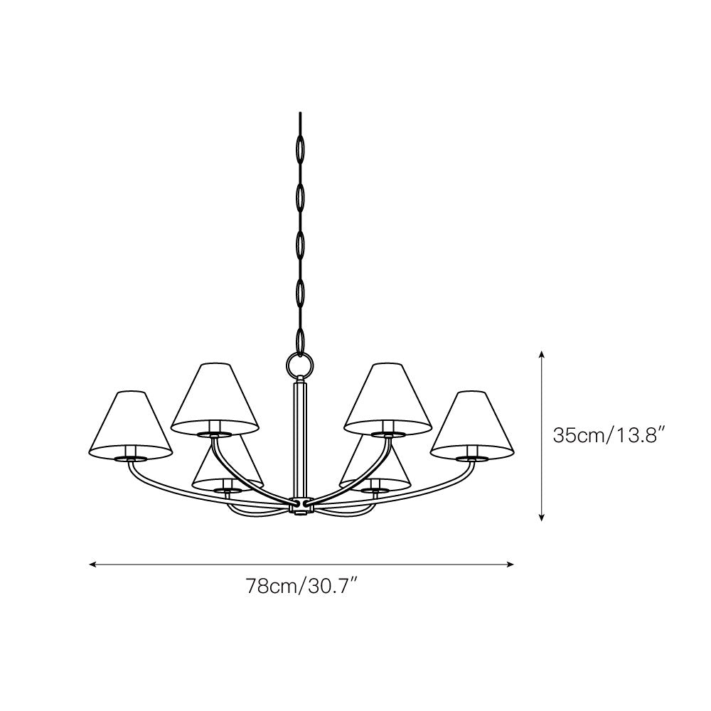 Linenena Fabric Chandelier