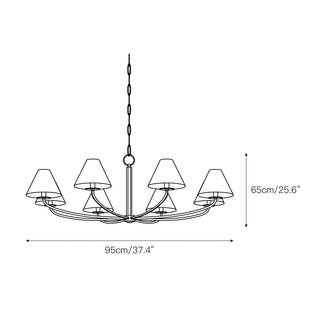 Linenena Fabric Chandelier