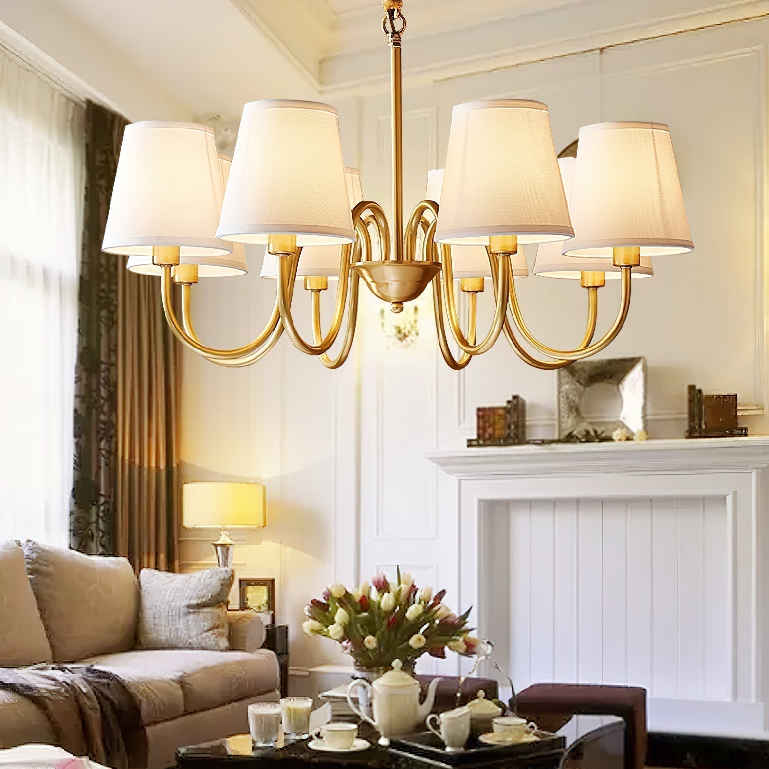 Dalen Traditional Stacey Fabric Chandelier