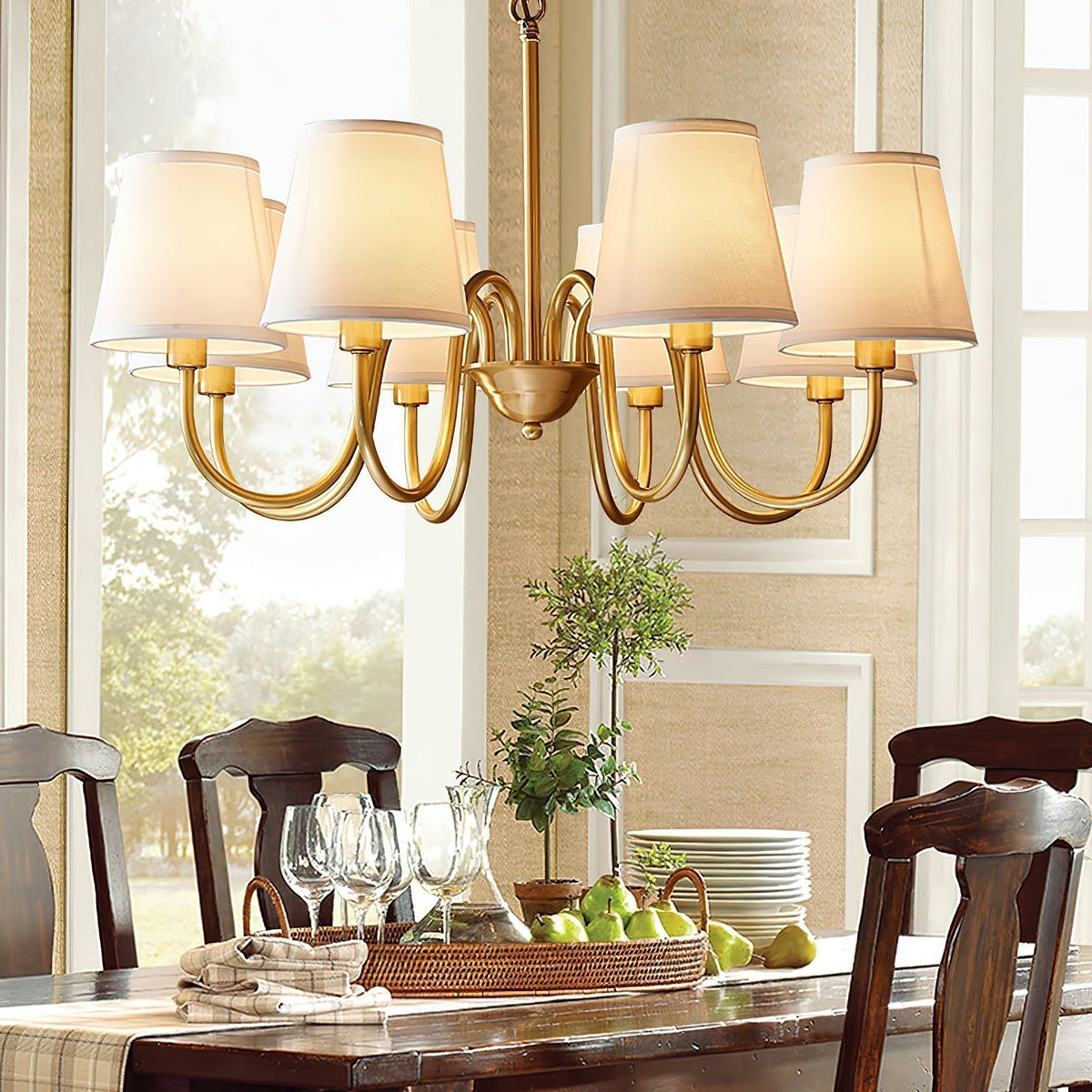 Dalen Traditional Stacey Fabric Chandelier
