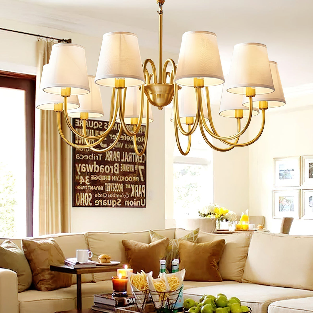 Dalen Traditional Stacey Fabric Chandelier