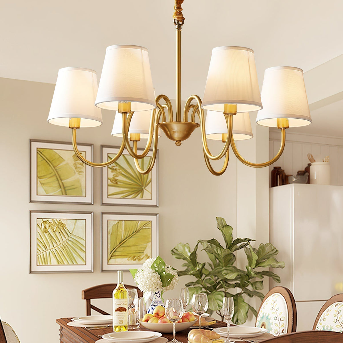 Dalen Traditional Stacey Fabric Chandelier