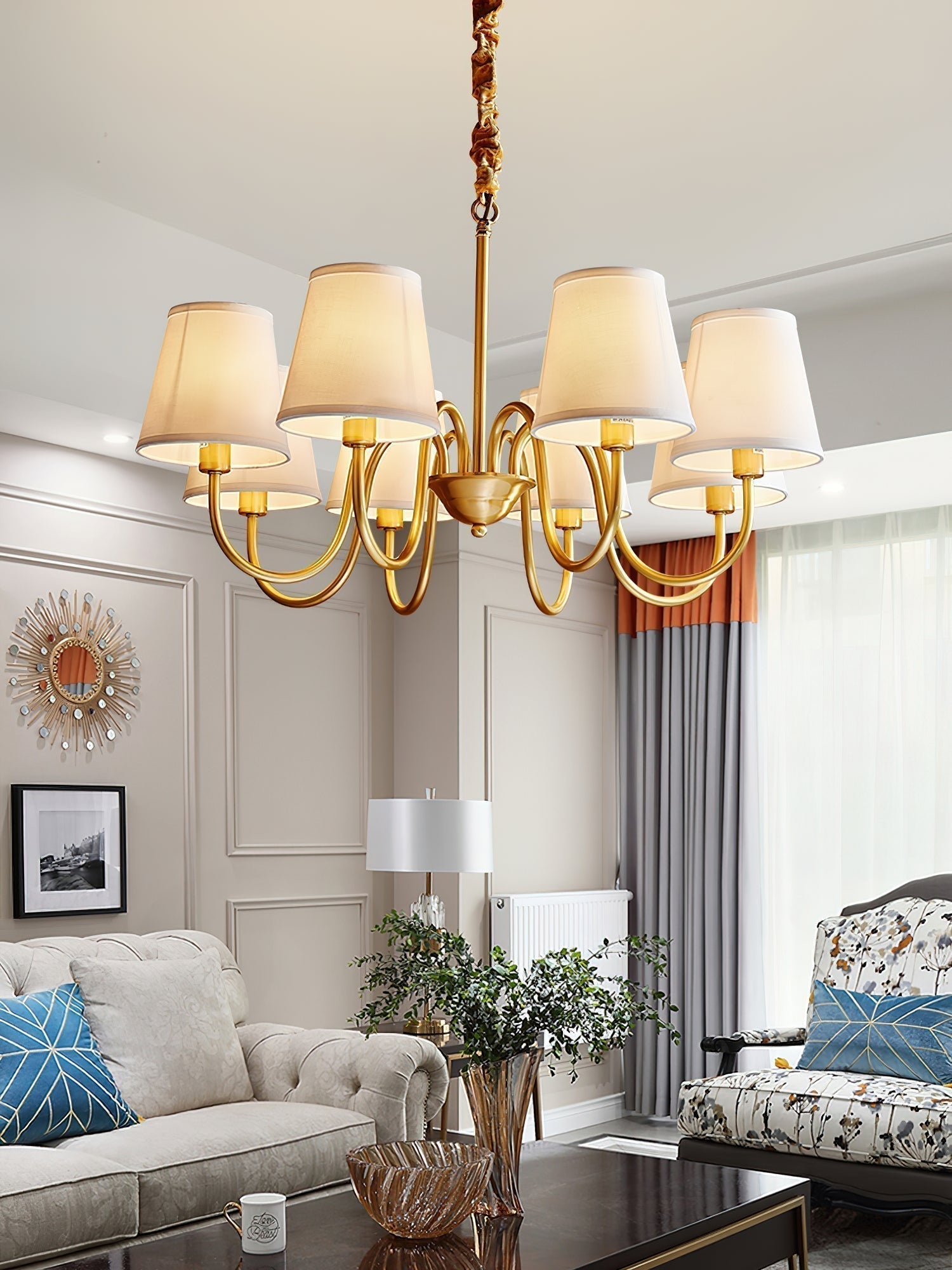 Dalen Traditional Stacey Fabric Chandelier