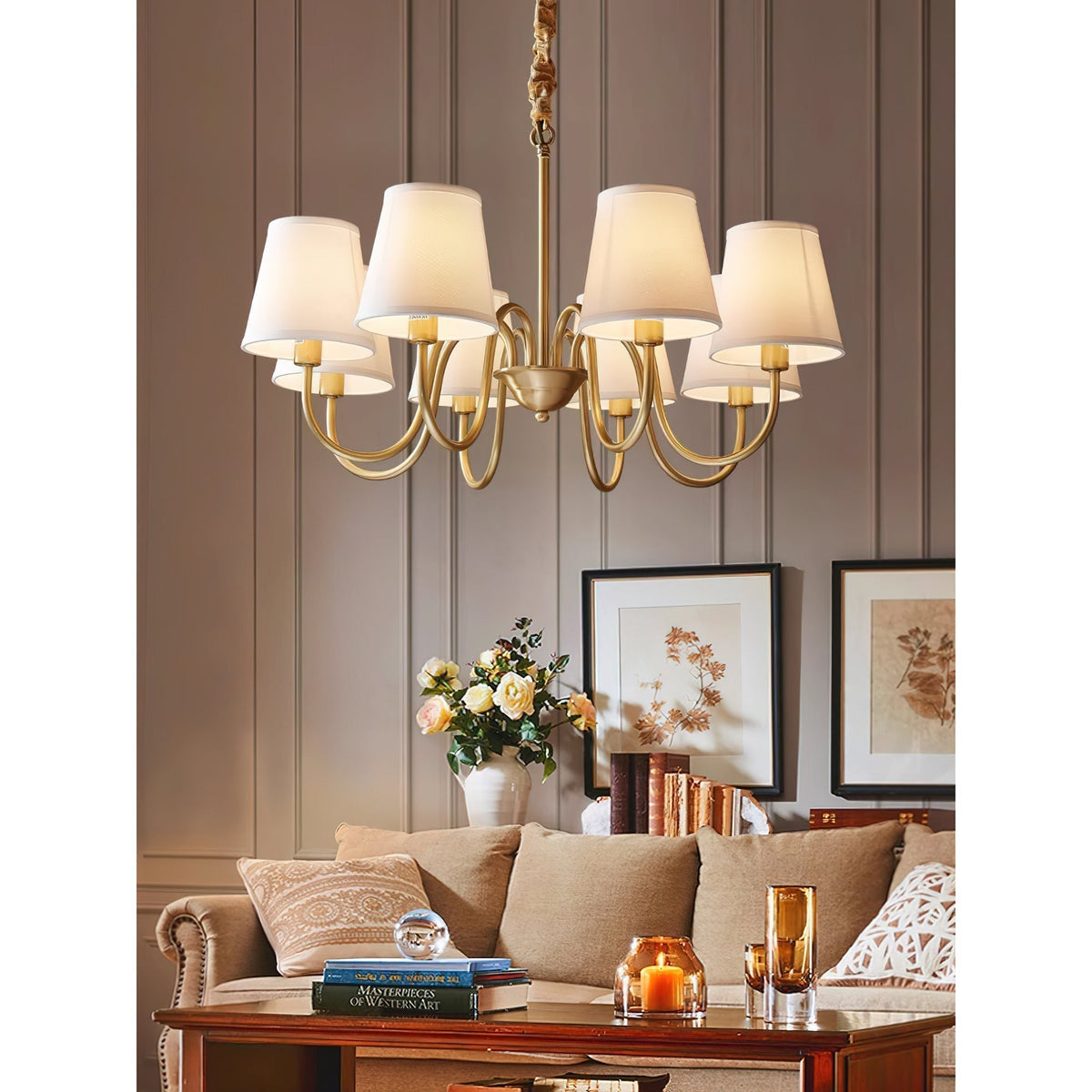 Dalen Traditional Stacey Fabric Chandelier