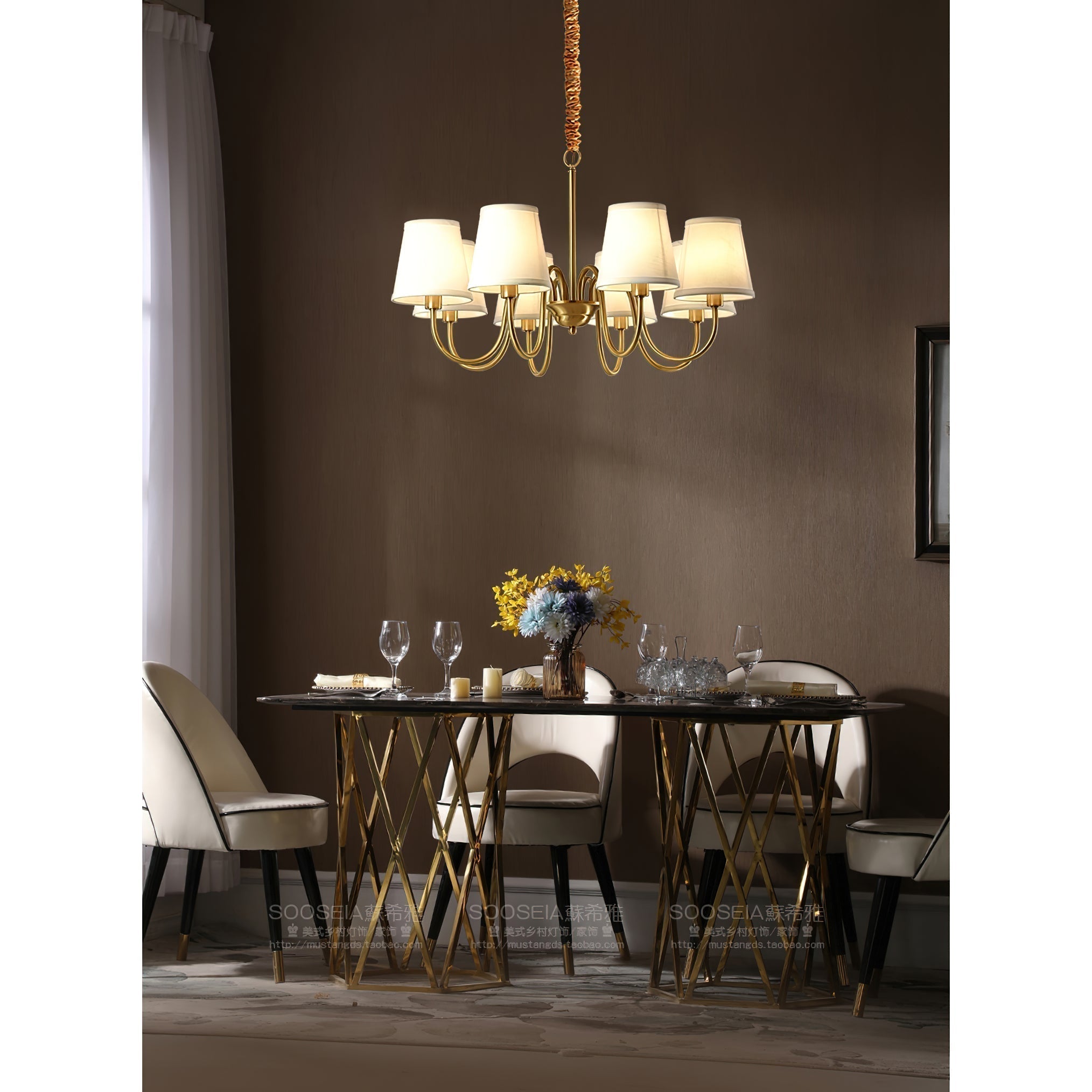 Dalen Traditional Stacey Fabric Chandelier