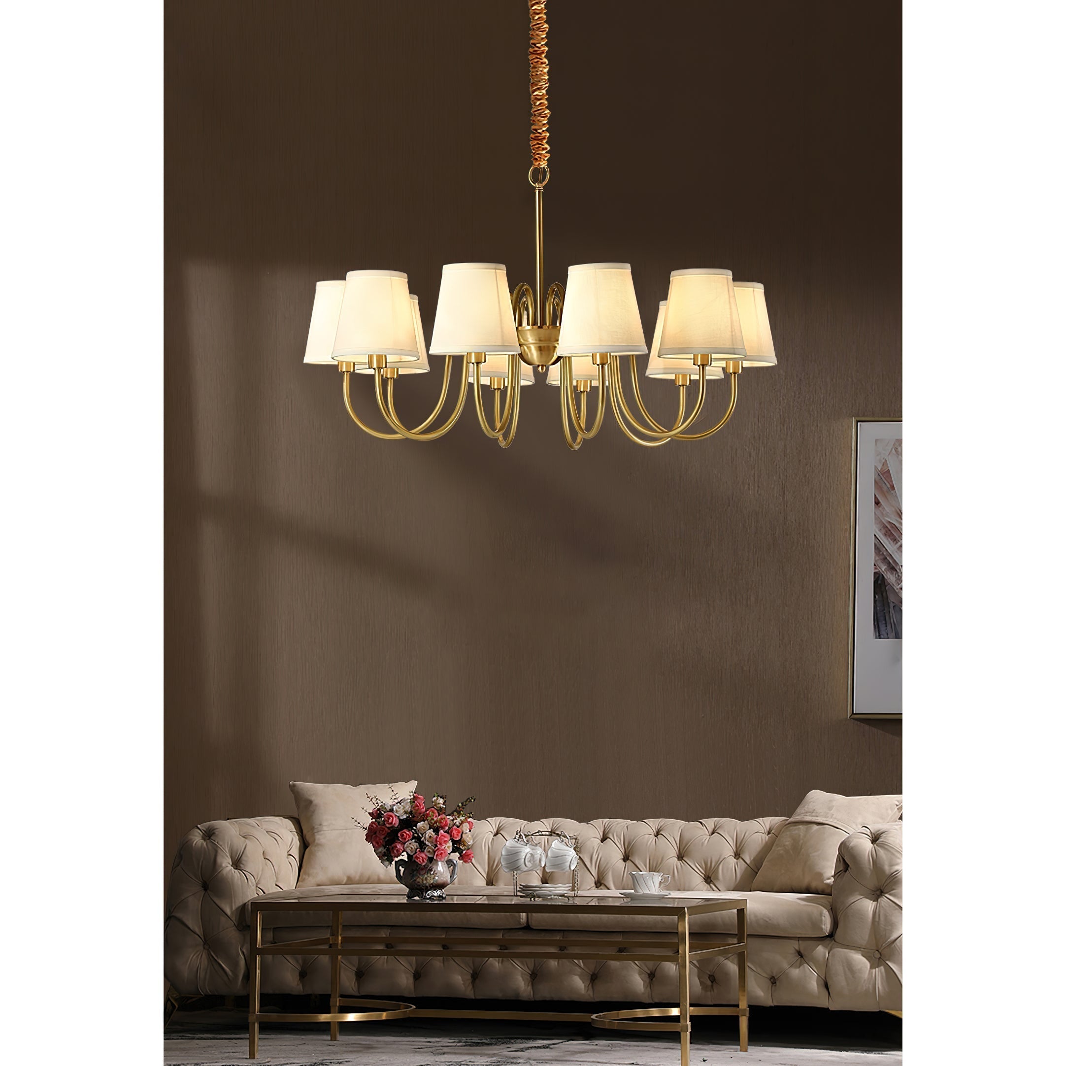 Dalen Traditional Stacey Fabric Chandelier