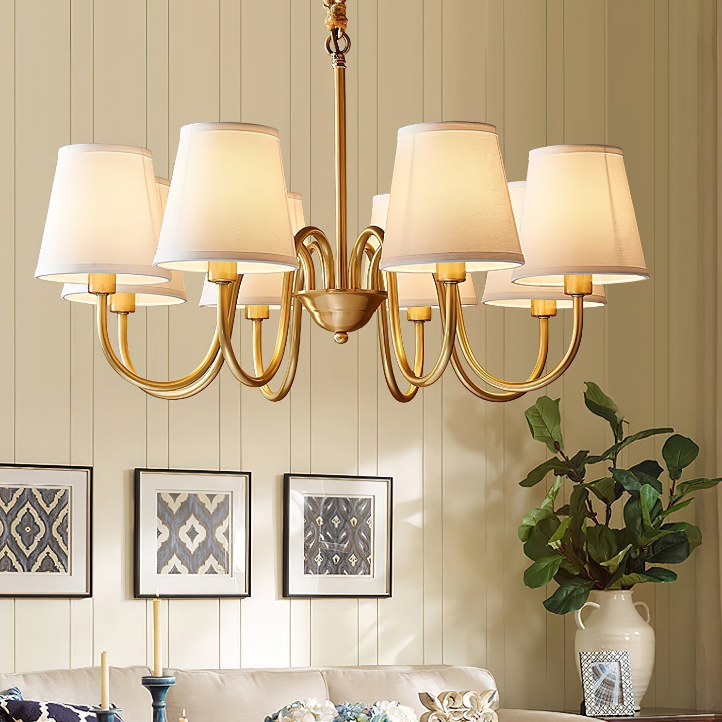 Dalen Traditional Stacey Fabric Chandelier