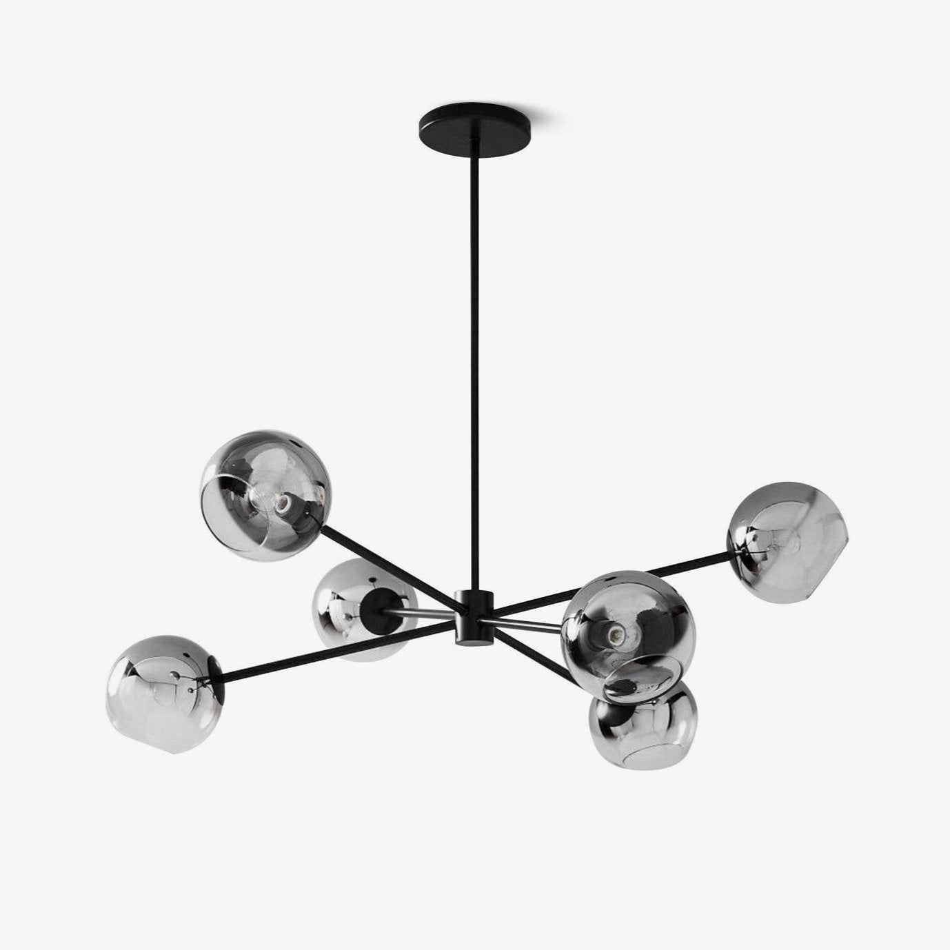 Aristin Chandelier Staggered Glass 6-Light