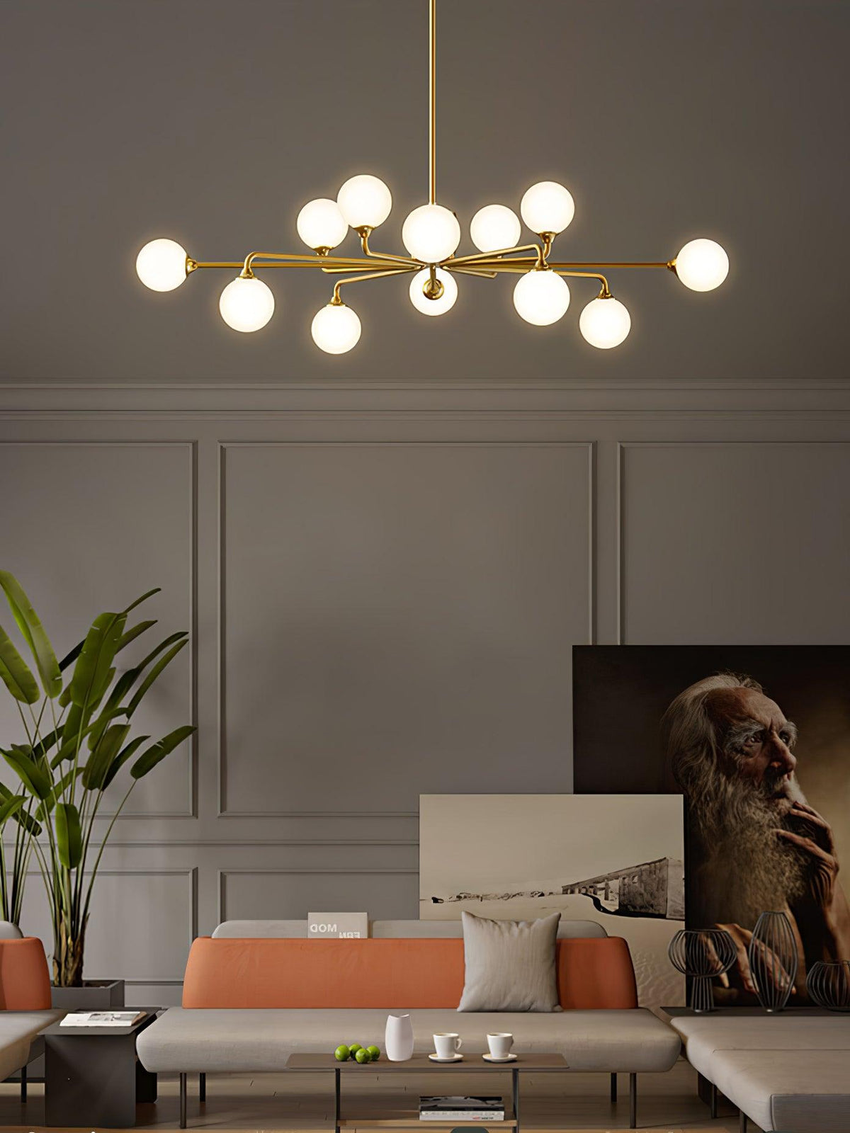 Nivor Modern Glass Chandelier
