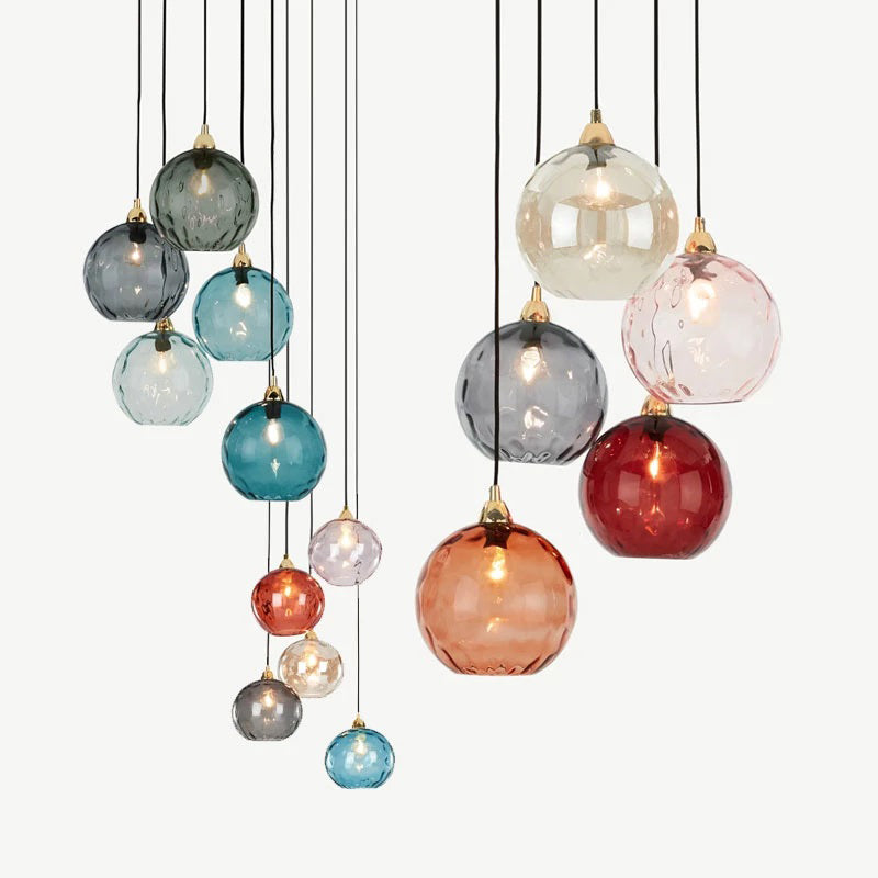 Valentina Pendant Light Water Ripple Cluster, 3 Head - Neutral Decor