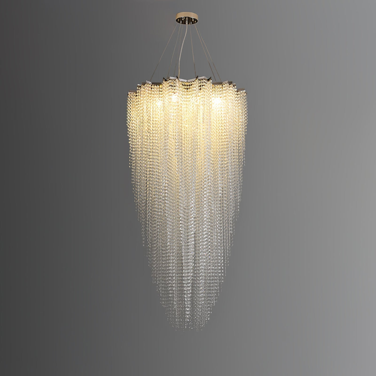 Zashayra Crystal Column Chandelier