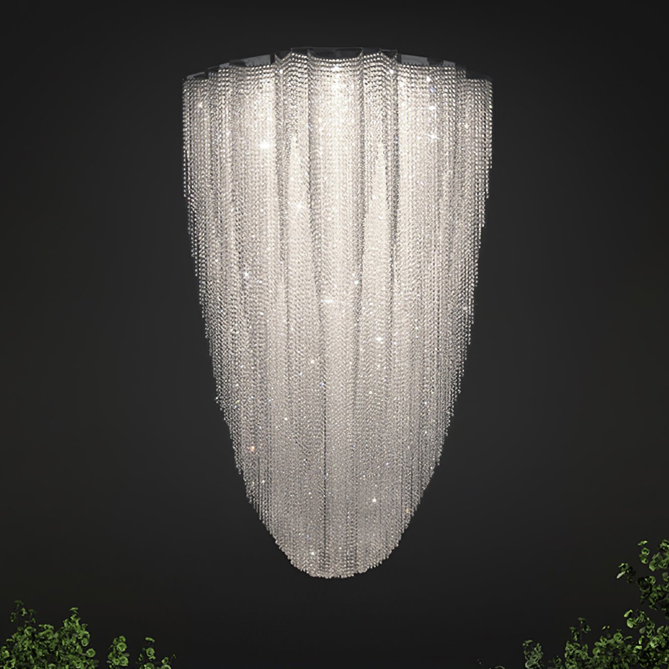 Zashayra Crystal Column Chandelier