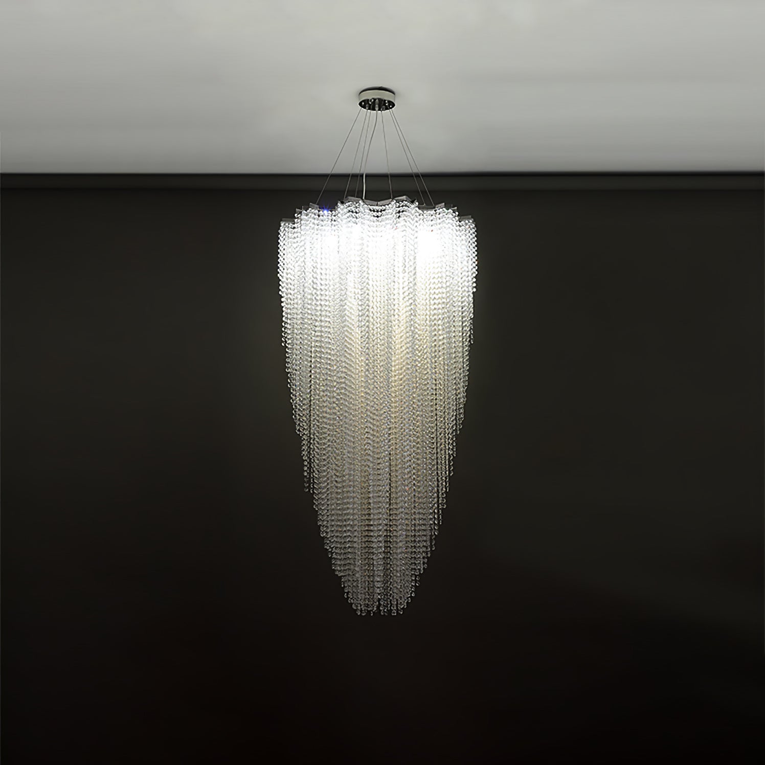 Zashayra Crystal Column Chandelier