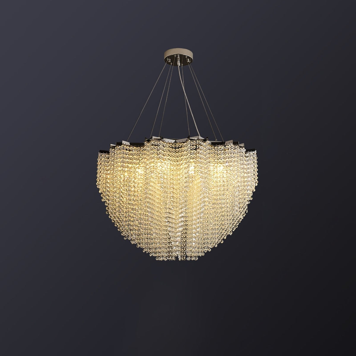 Zashayra Crystal Column Chandelier