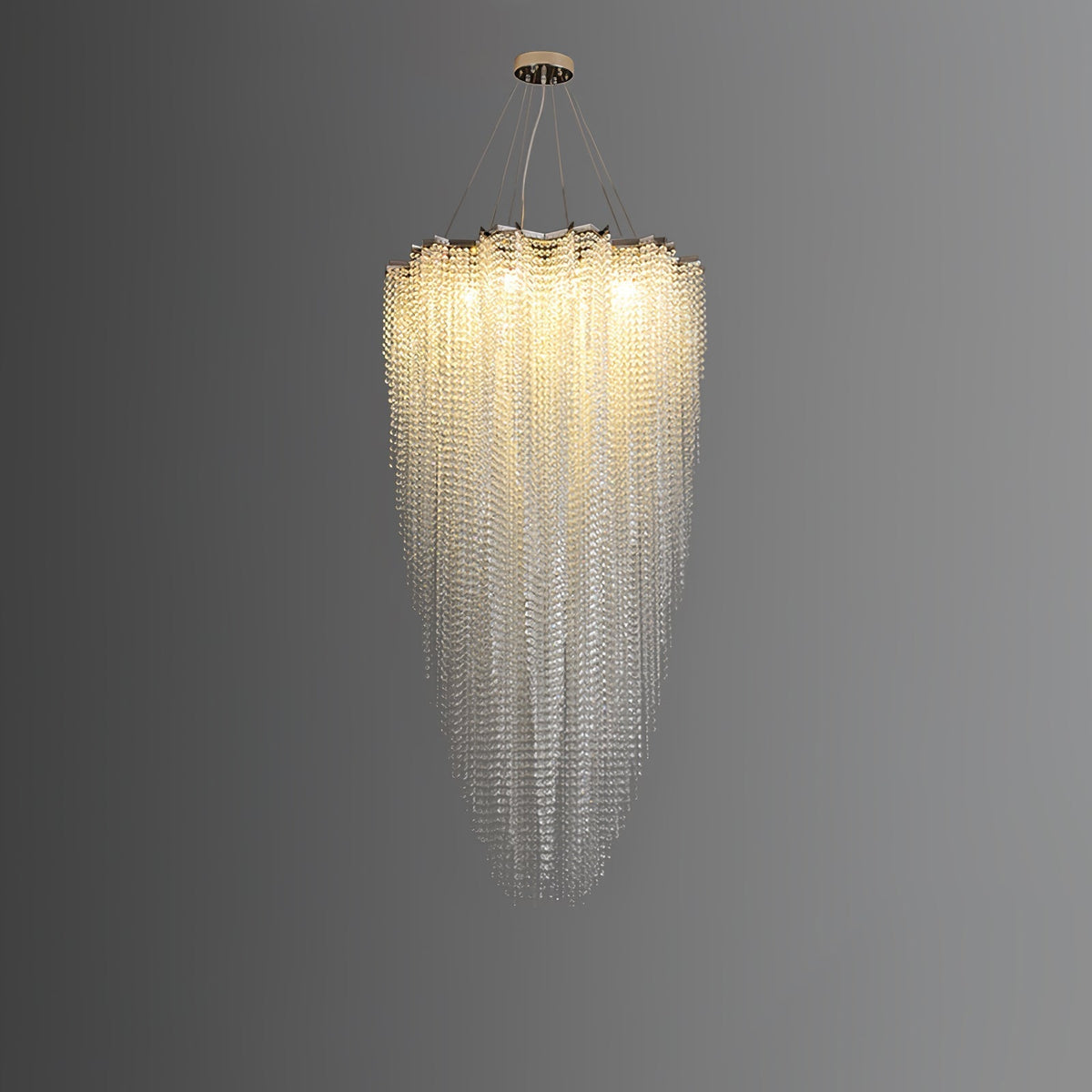Zashayra Crystal Column Chandelier