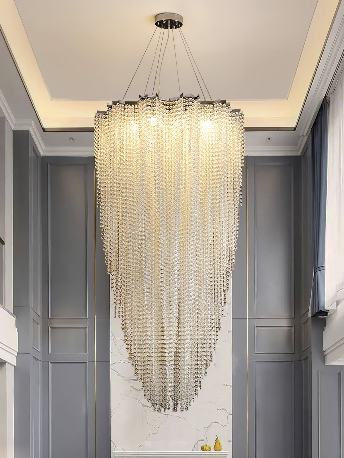 Zashayra Crystal Column Chandelier