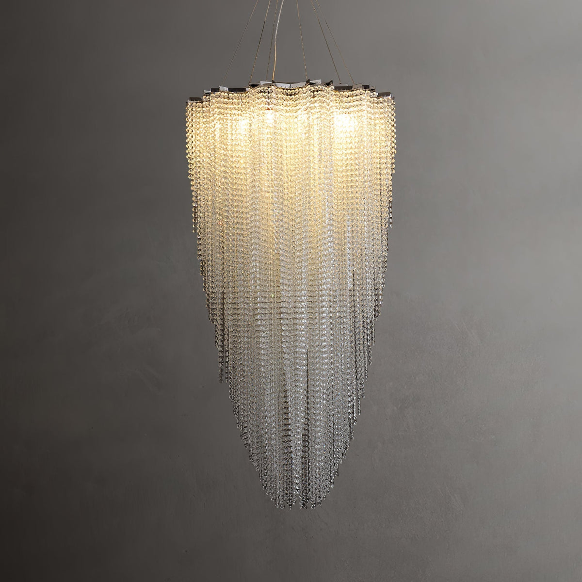 Zashayra Crystal Column Chandelier