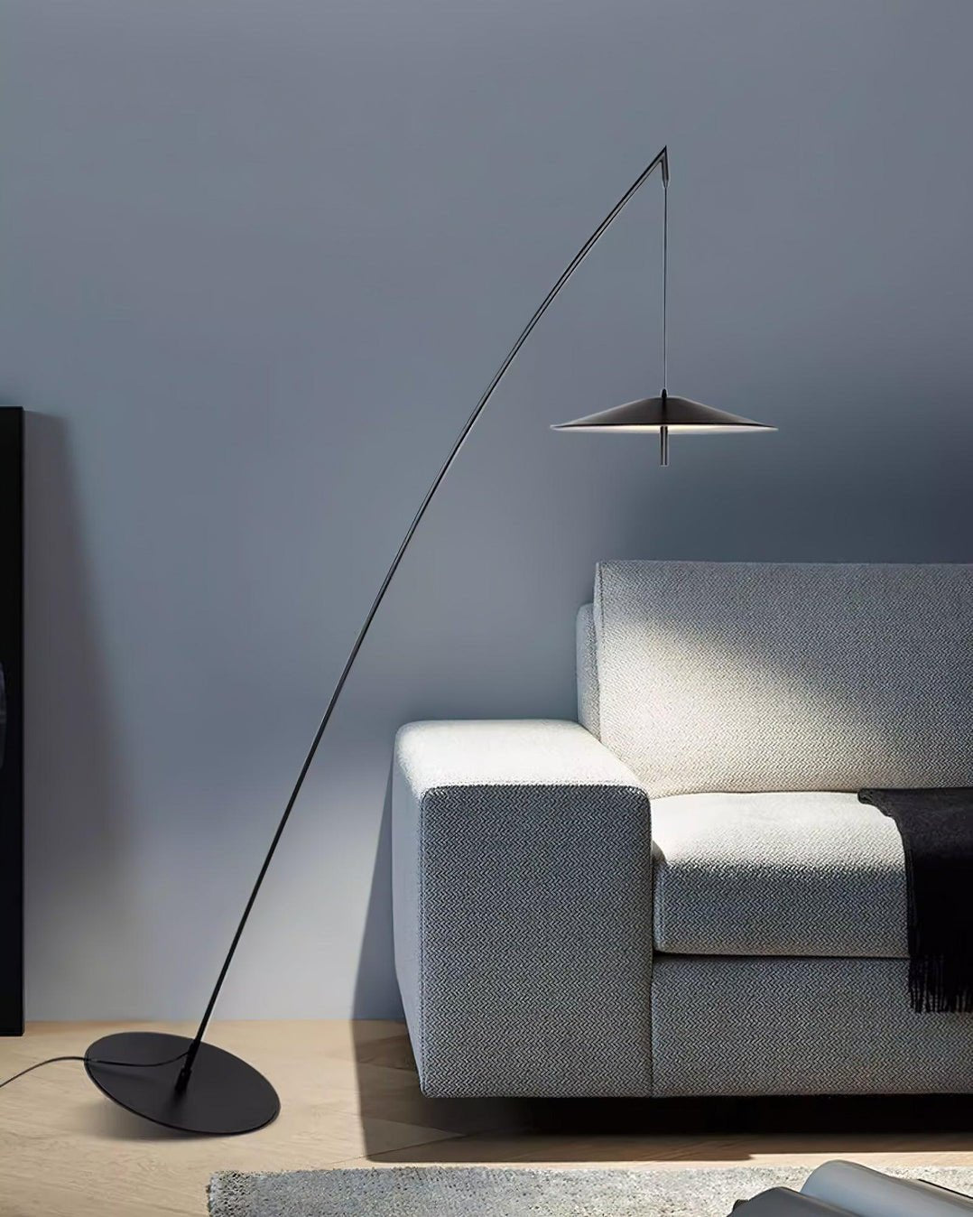 Arcana Black Minimalist Floor Lamp