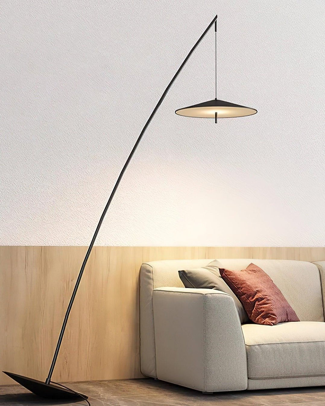Arcana Black Minimalist Floor Lamp