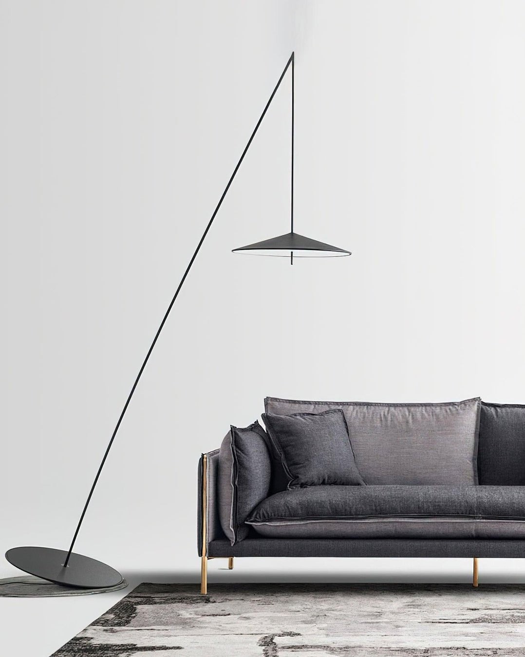 Arcana Black Minimalist Floor Lamp