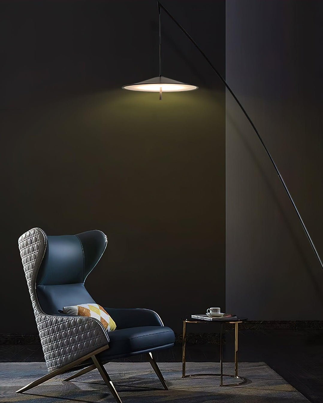 Arcana Black Minimalist Floor Lamp