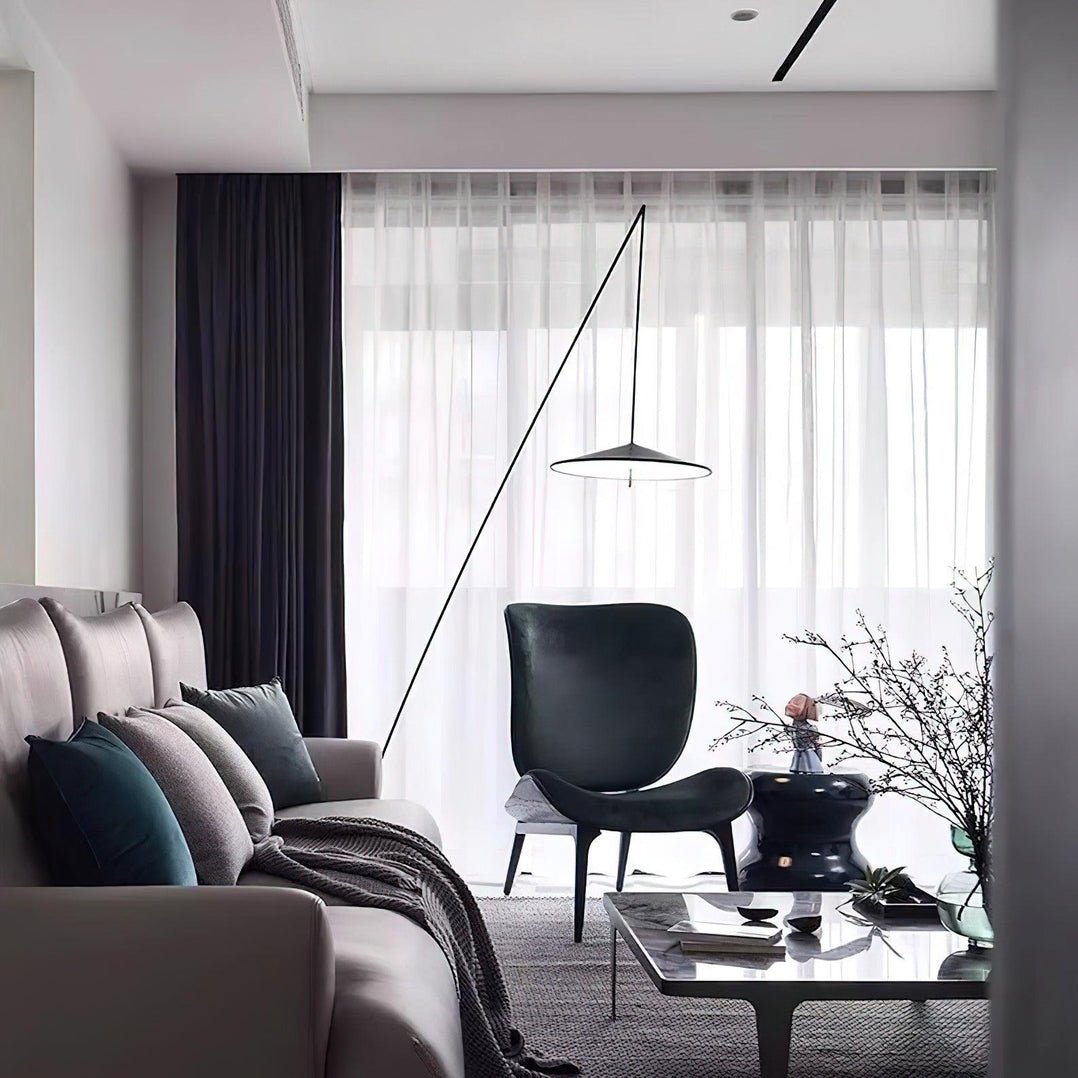 Arcana Black Minimalist Floor Lamp
