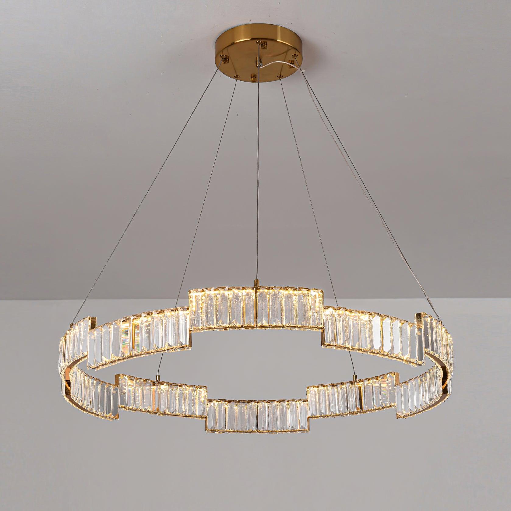 Luxinian Chandelier Crystal with Gold Frame