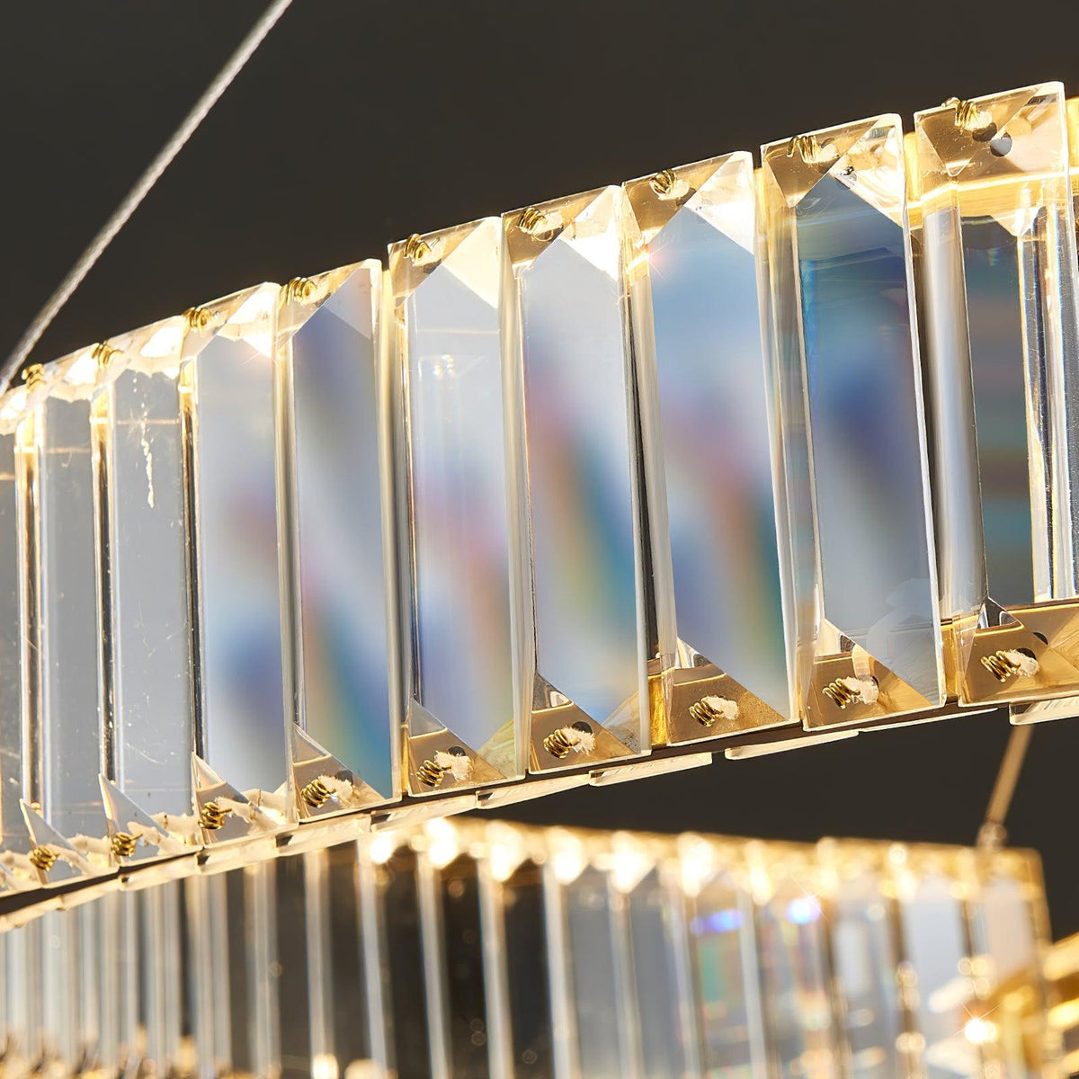 Cyrerira Chandelier Stella LED Crystal Ring