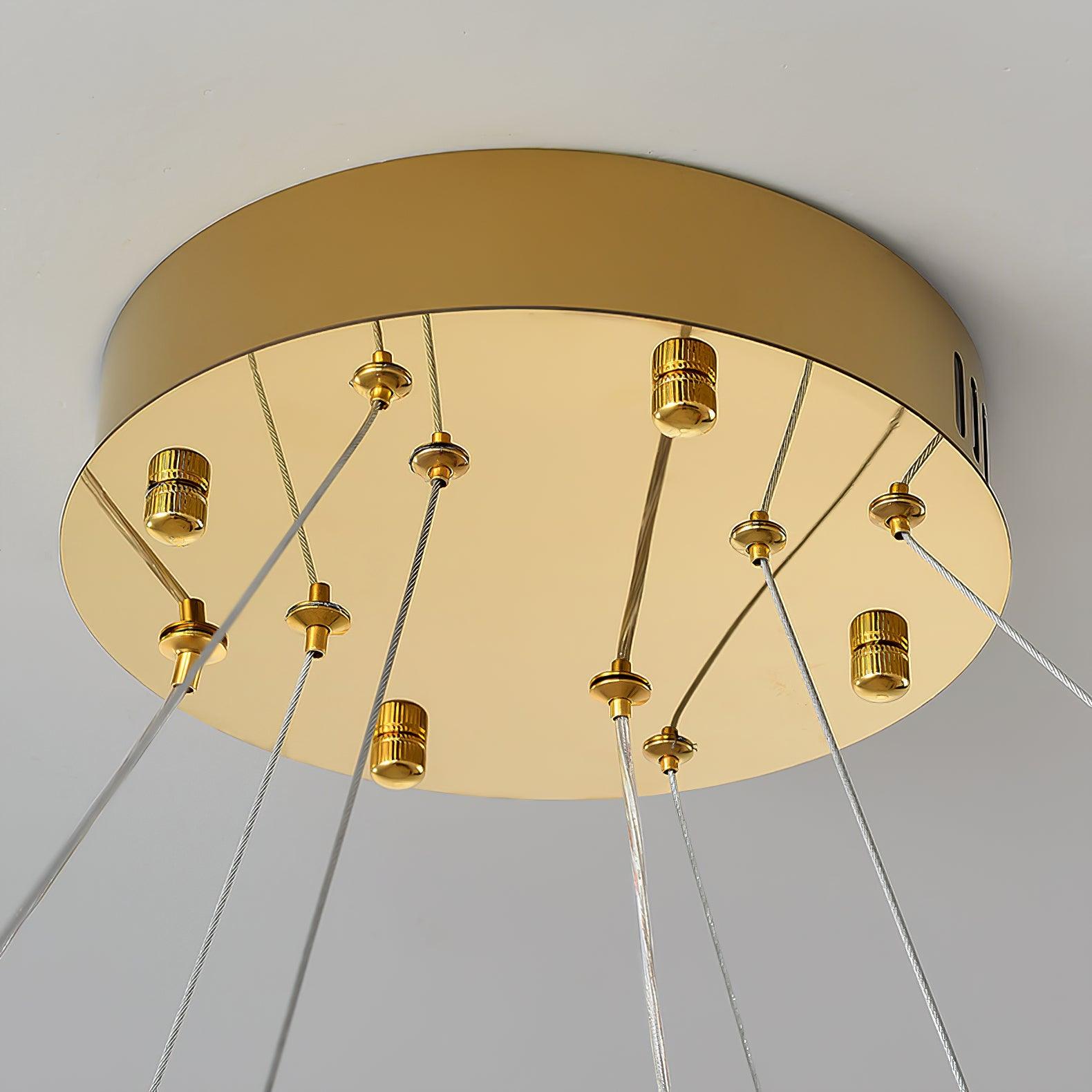 Cyrerira Chandelier Stella LED Crystal Ring