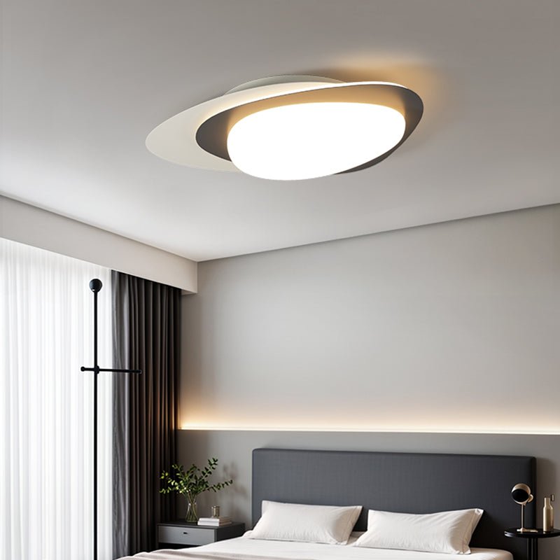 Fuji Ceiling Lamp Walnut Oval Organic LED