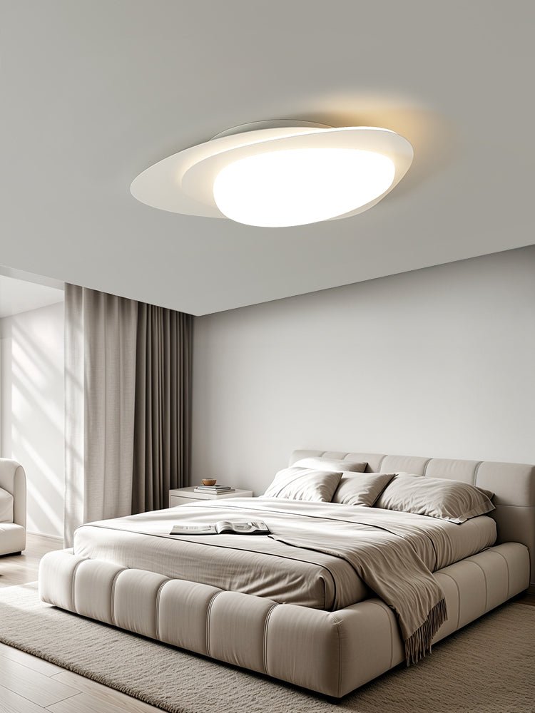 Fuji Ceiling Lamp Walnut Oval Organic LED