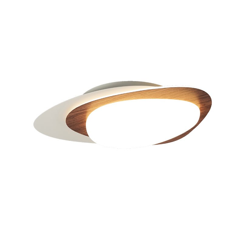Fuji Ceiling Lamp Walnut Oval Organic LED