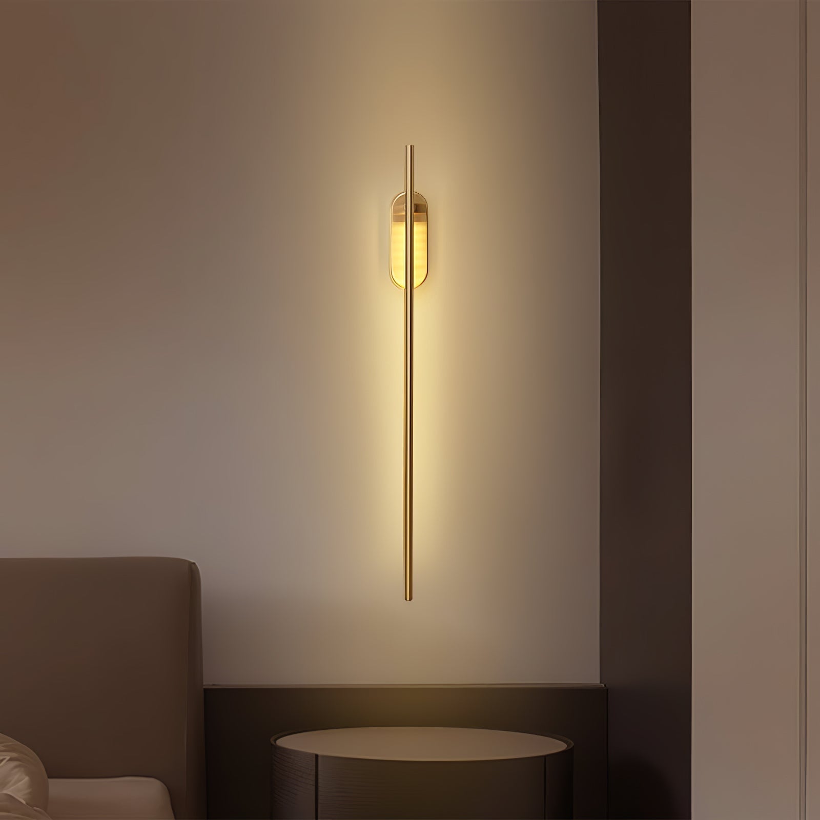 Marissa Stick Shaped Brass Sconce Wall lamp