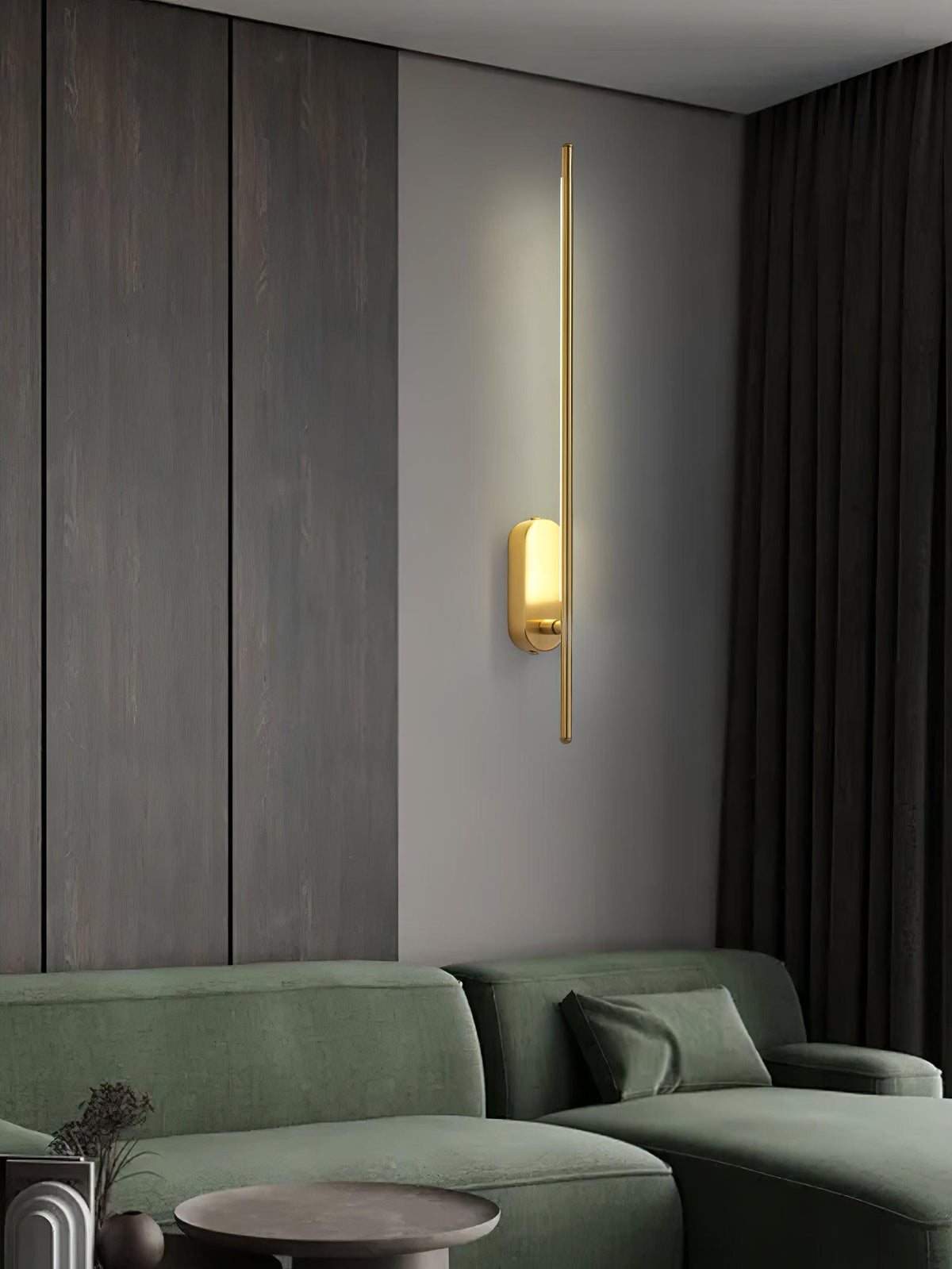 Marissa Stick Shaped Brass Sconce Wall lamp