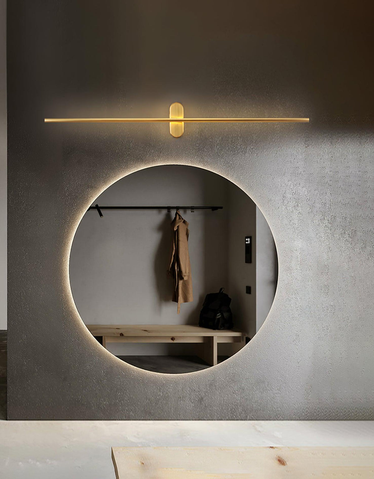 Marissa Stick Shaped Brass Sconce Wall lamp