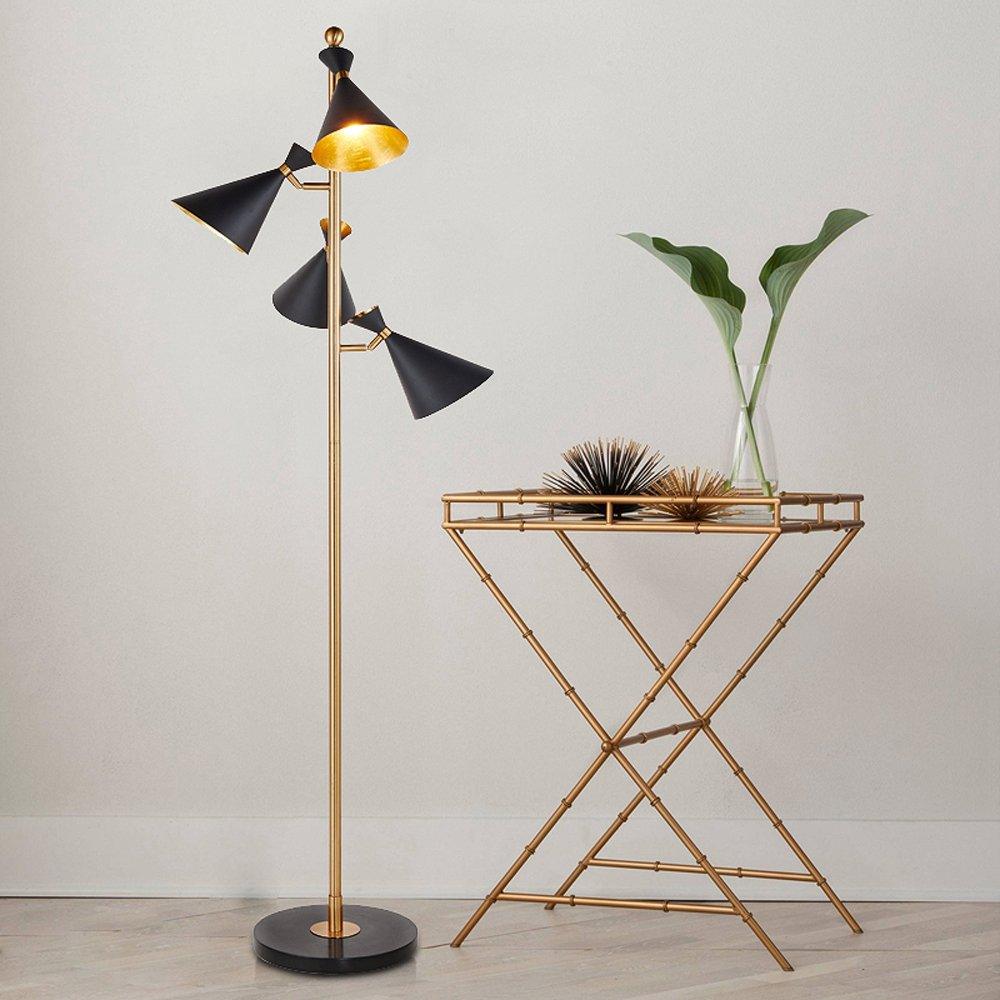 Solineria Gold & Black Marble Floor Lamp