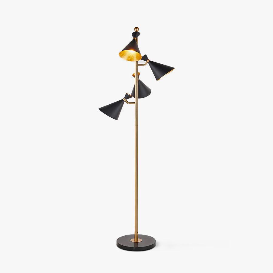 Solineria Gold & Black Marble Floor Lamp